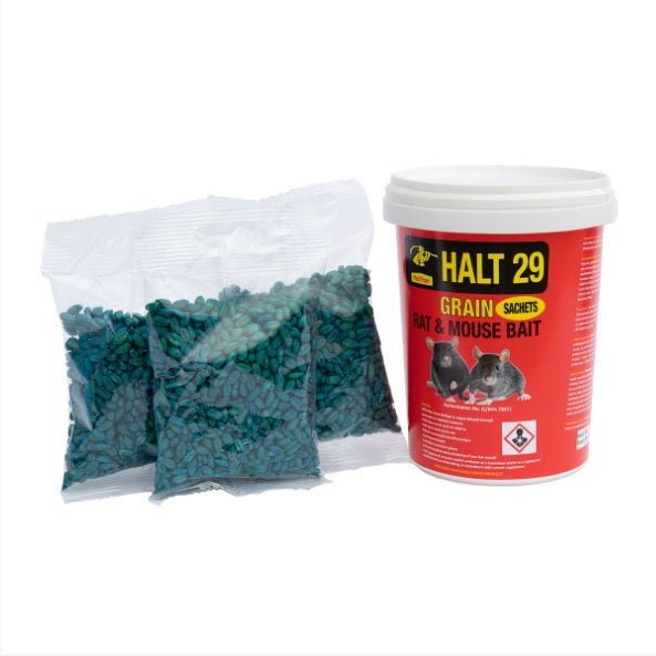 Pied Piper 150g Grain Sachets Half 29 Rat and Mouse Bait (3x50g) - VERMIN BAIT/TRAP/FLY SPRAY - Beattys of Loughrea