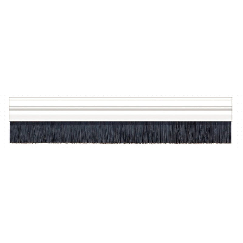 Exitex White Brush Door Strip PVC 914mm - DRAUGHT EXCLUDERS - Beattys of Loughrea
