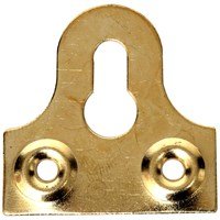 Phoenix Brassed Glass Plate Slotted - 4 pack 1½" - SELF TAPPERS/MIRROR SCREWS - Beattys of Loughrea