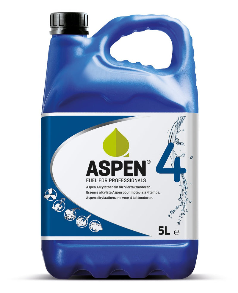Aspen 4 Petrol Fuel for 4 stroke engines 5ltr - LAWNMOWER OIL/ FUEL - Beattys of Loughrea
