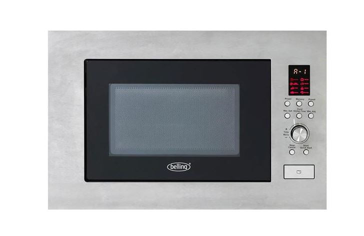Belling23 Litre Integrated Microwave Stainless Steel | Bim60sta - MICROWAVES - Beattys of Loughrea