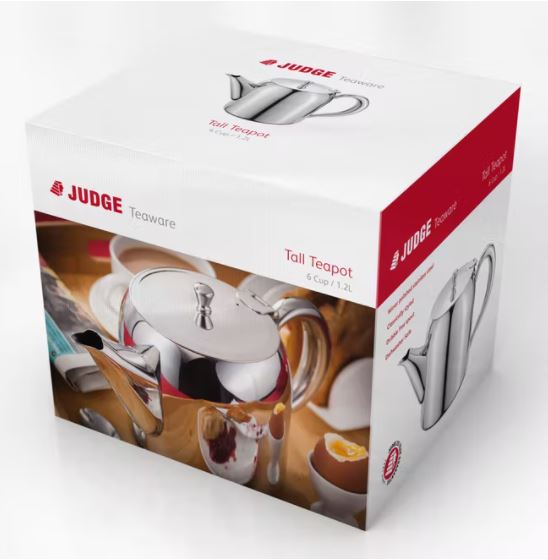 Judge Teaware 6 Cup Tall Teapot 1.2L JR32 - S/S TEAPOT/JUG - Beattys of Loughrea