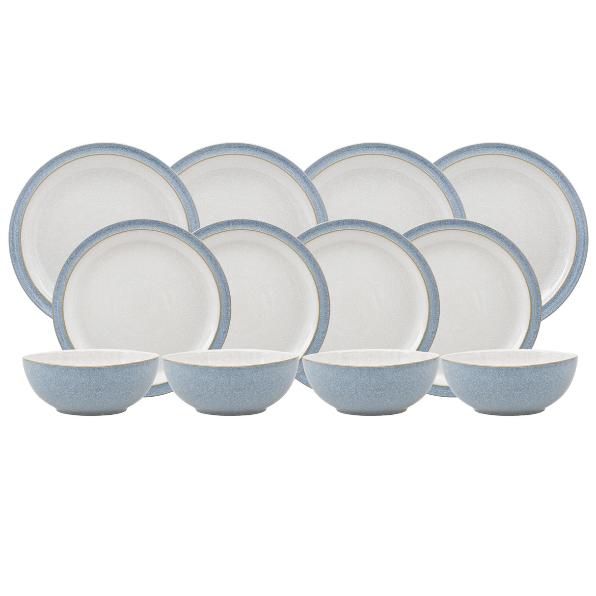 Denby Elements Blue 12 Piece Tableware Set - TABLEWARE SETS - GENERAL - Beattys of Loughrea