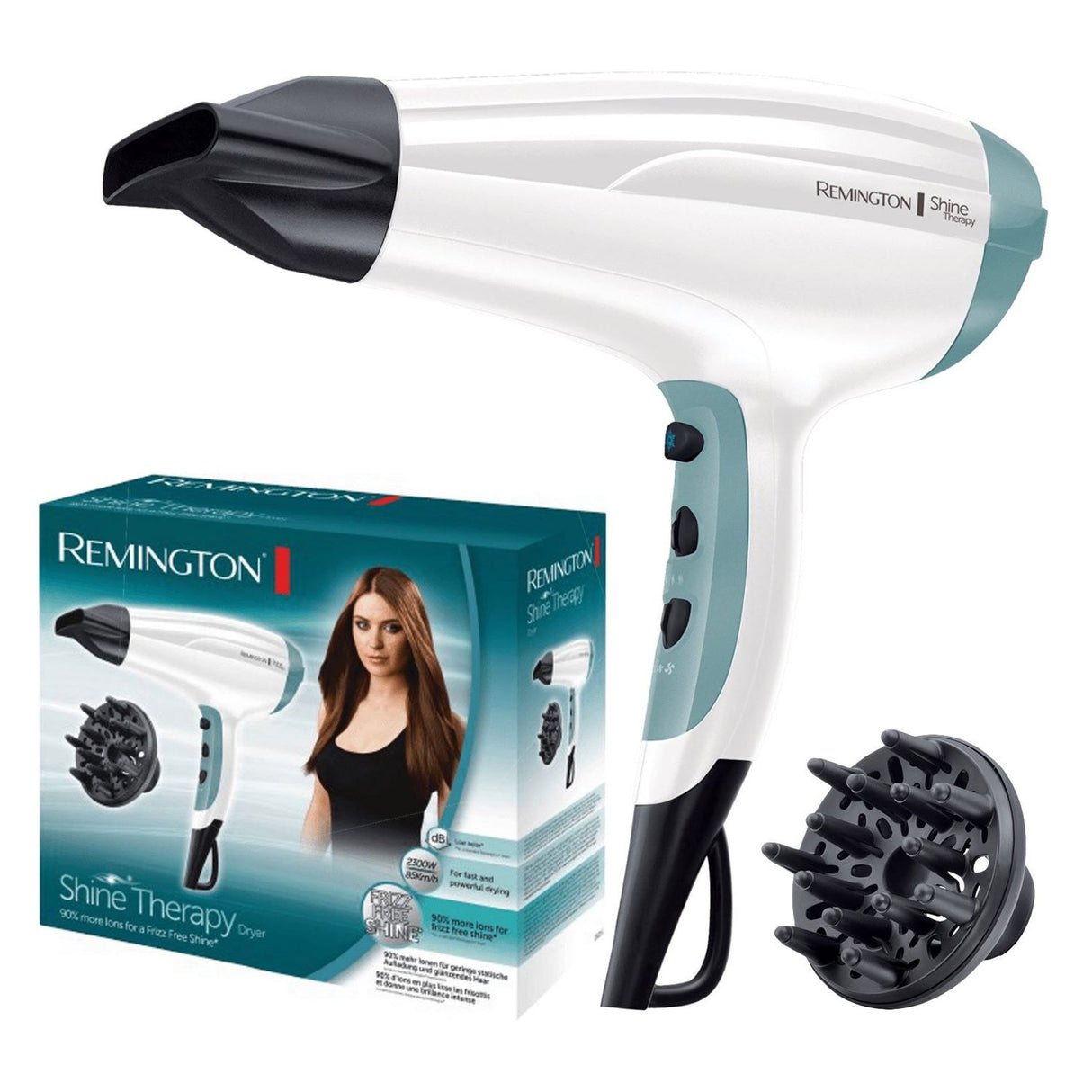 Remington D5216 Shine Therapy 2300W Hairdryer - HAIR DRYER - Beattys of Loughrea