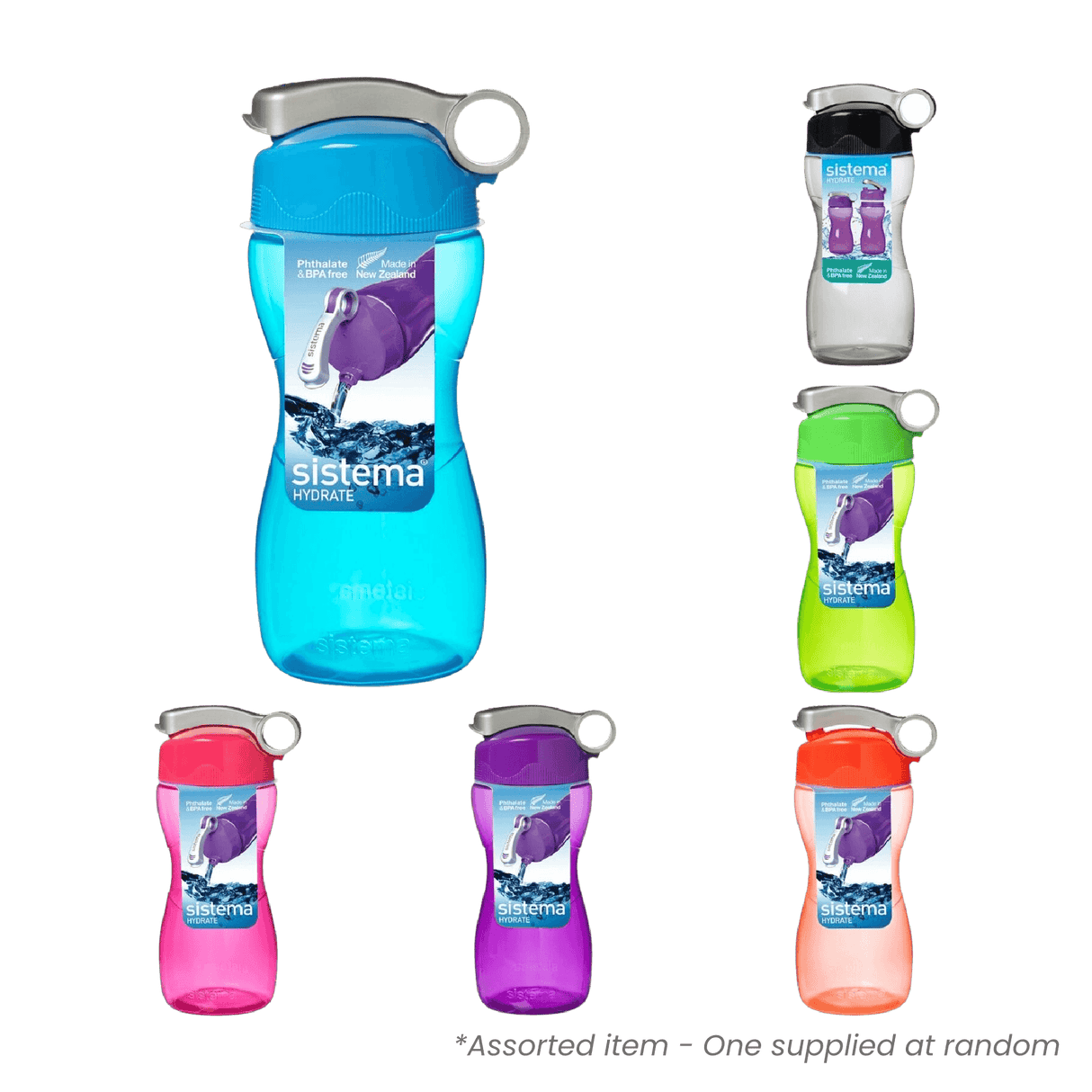 Sistema Hydrate Hourglass Drinking Bottle 475ml - PLASTICS - STORAGE LUNCH BOX BEAKER - Beattys of Loughrea