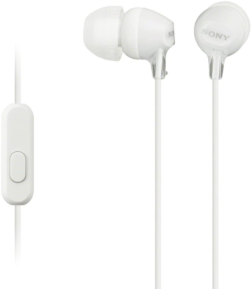 Sony Earphones W/Microphone MDREX15AP White - HEADPHONES / EARPHONES/ MICROPHONE - Beattys of Loughrea
