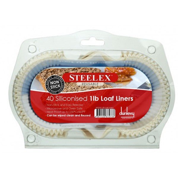 Steelex 1Lb Loaf Tin Liners - Pk 40 - BAKEWARE - Beattys of Loughrea