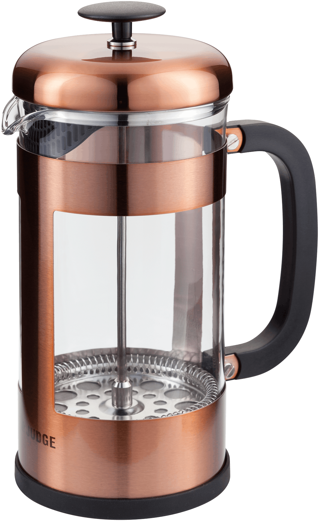 Judge Coffee Glass Cafetiere 8 Cup/ 1L Copper - TEA/COFFEE MAKER/BODUM/MILLS - Beattys of Loughrea