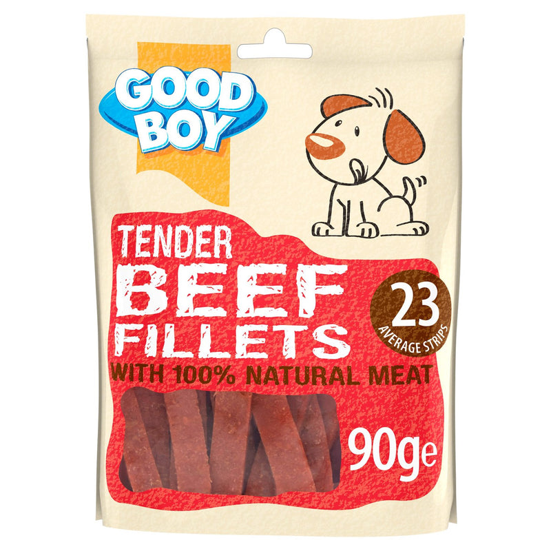 Good Boy Pawsley & Co Tender Beef Fillets Dog Treats 90g - PET TREATS, SUPPLEMENTS - Beattys of Loughrea