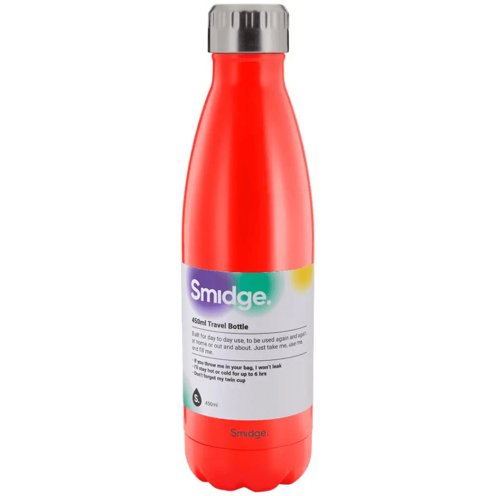 Smidge Bottle, 500ml, Coral - FLASKS - Beattys of Loughrea