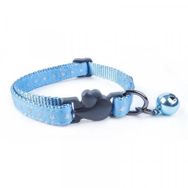 WonderLust Cat Collar - Starry Shiny Blue - PET LEAD, COLLAR AND ID, SAFETY - Beattys of Loughrea