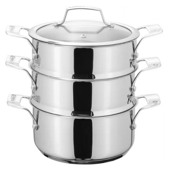 Stellar Steamers 20Cm 3 Tier Steamer Set Stm03 - COOKWARE - S/STEEL - Beattys of Loughrea