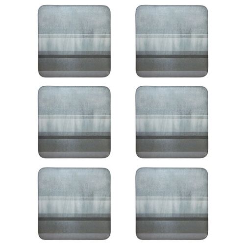 Denby Colours Grey 6 Piece Coasters - TABLEMATS/COASTERS - Beattys of Loughrea