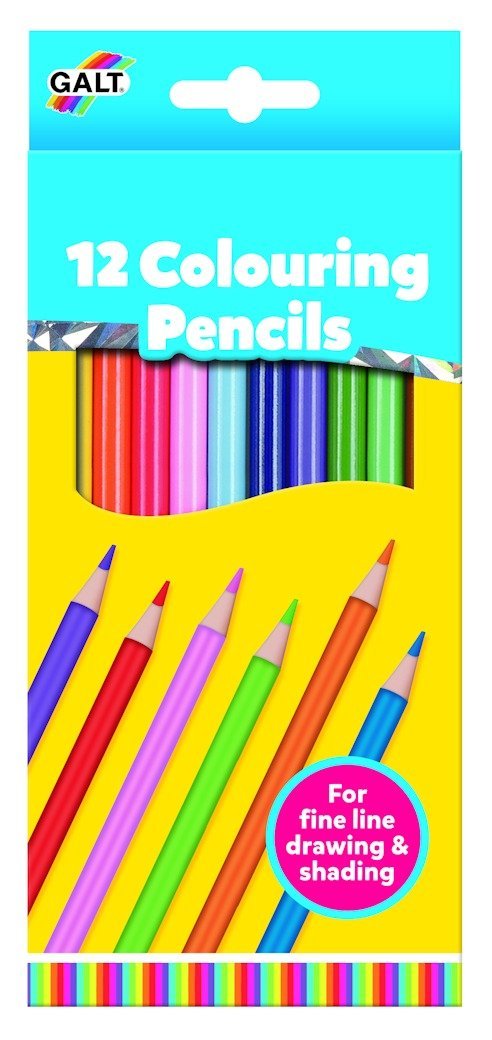 Galt Pack of 12 Colouring Pencils - ART & CRAFT/MAGIC/AIRFIX - Beattys of Loughrea