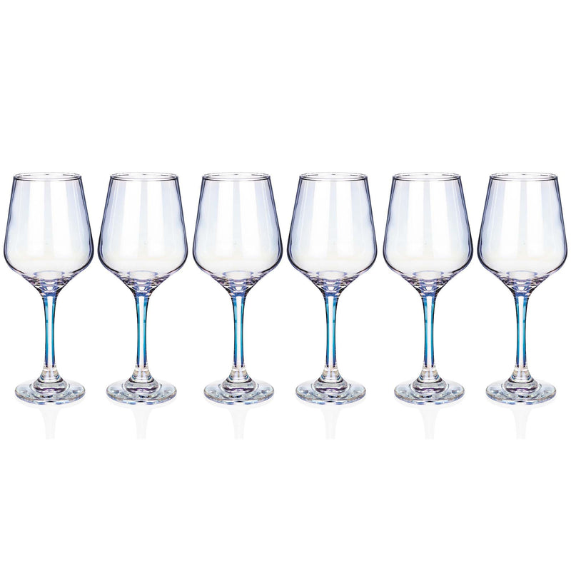 Newgrange Living Unicorn Lustre Wine Glass Set Of 6 - DRINKING GLASSES - Beattys of Loughrea