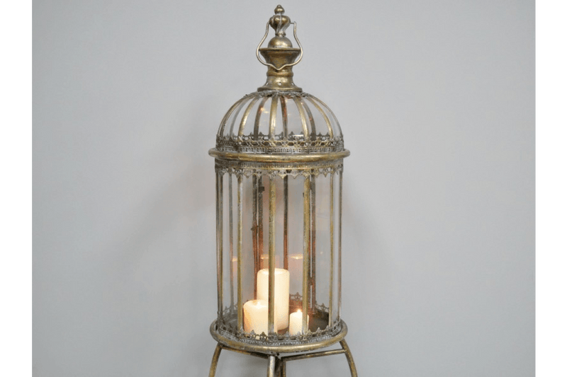 Lantern On Stand 115cm (Candles not incl.) - CANDLE HOLDERS / Lanterns - Beattys of Loughrea