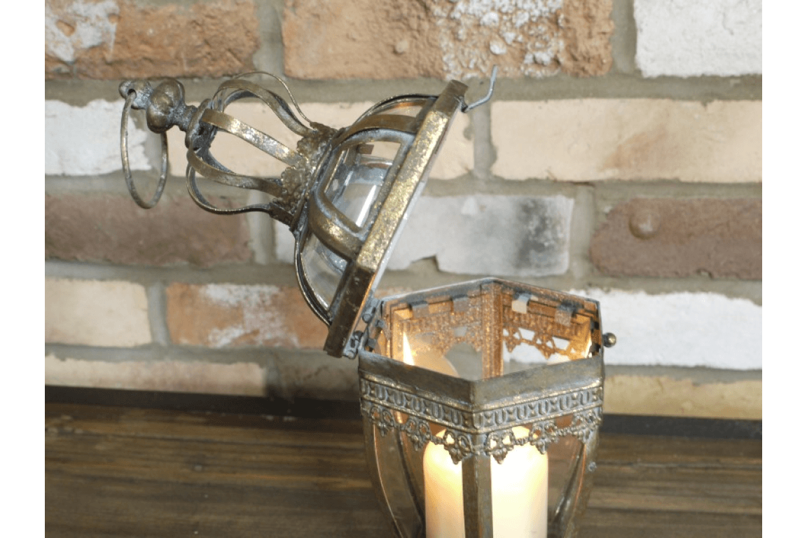 Decorative Lantern 34cm (Candle not incl.) - CANDLE HOLDERS / Lanterns - Beattys of Loughrea