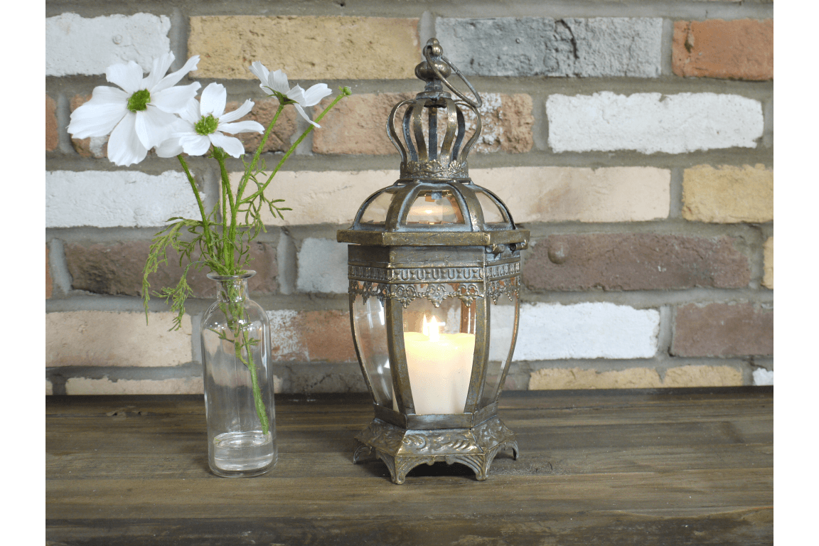 Decorative Lantern 34cm (Candle not incl.) - CANDLE HOLDERS / Lanterns - Beattys of Loughrea