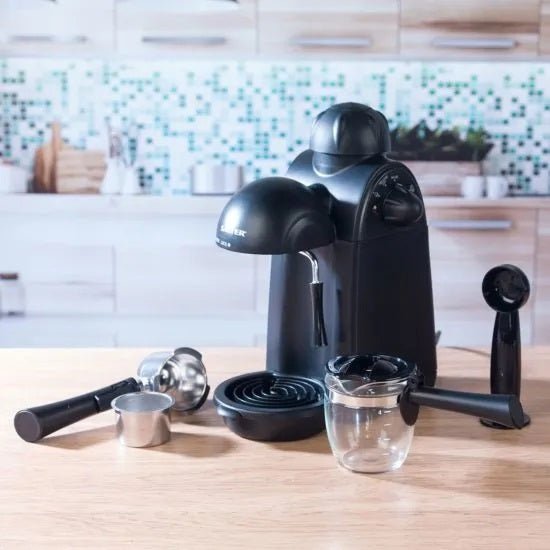 Salter EK3131 Espressimo Barista Style Coffee Machine Black - COFFEE MAKERS / ACCESSORIES - Beattys of Loughrea