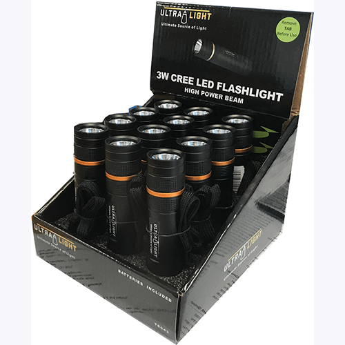 Ultralight 3W Cob Led Flashlight 3W - TORCH/HANDLAMP - Beattys of Loughrea