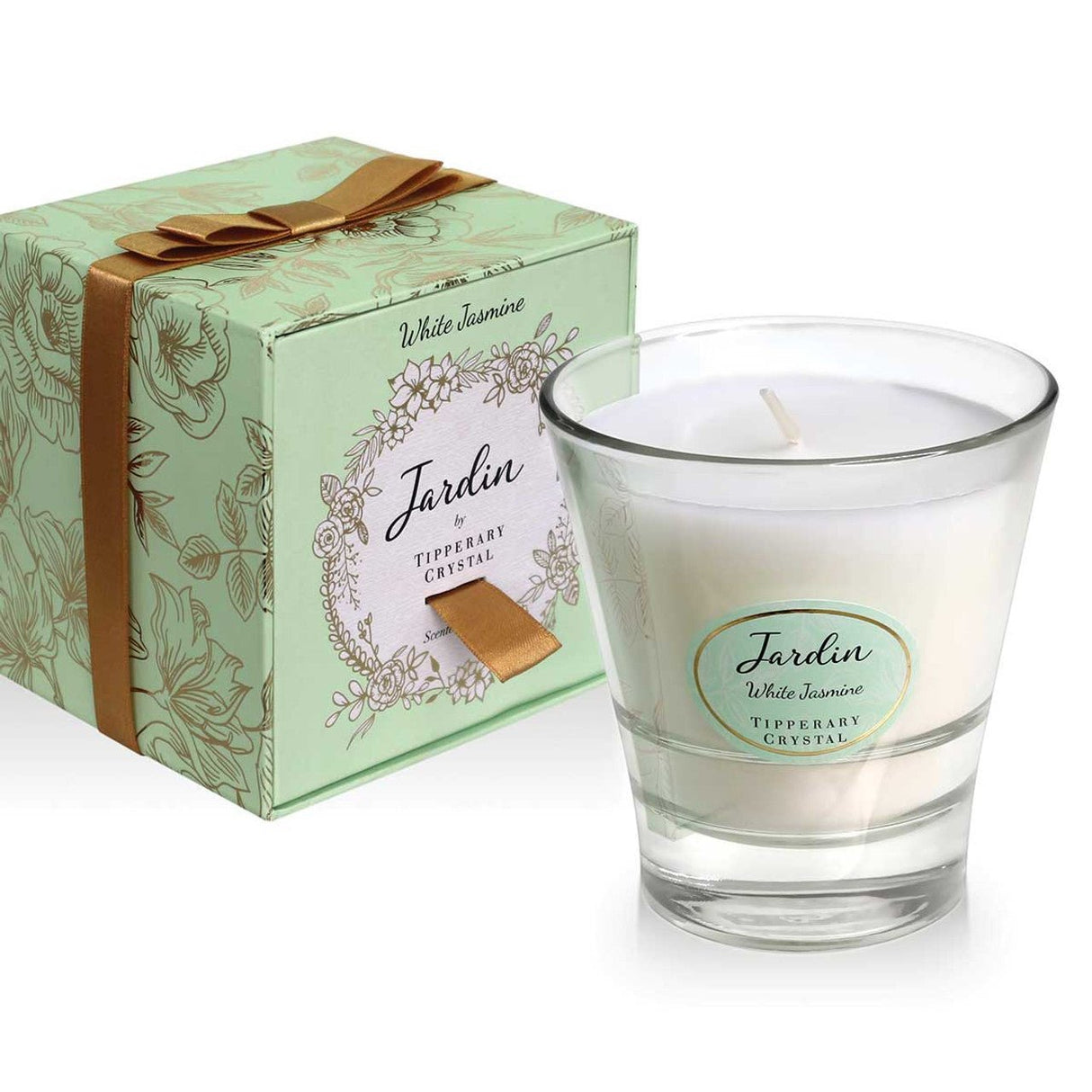 TIPPERARY CRYSTAL White Jasmine Jardin Collection Candle - CANDLES - Beattys of Loughrea