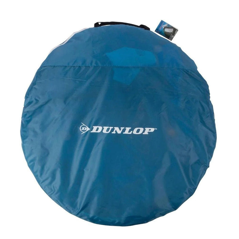 Dunlop Pop Up Blue/Grey 2 Person Camping Tent 255 x 155 x 95 cm - TENTS, CAMPING - Beattys of Loughrea