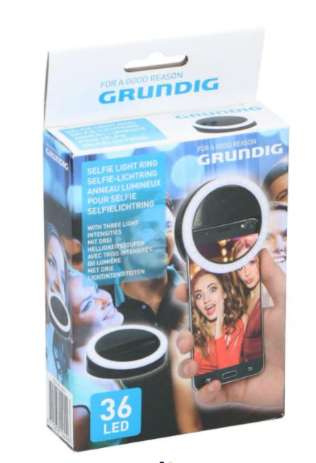 GRUNDIG Selfie TikTok Ring Light for Smartphone Mobile 36 Highlight LED Bulbs - PHONE ACCESSORIES - Beattys of Loughrea