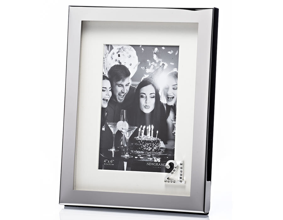 Newgrange Living 4x6 21st Birthday Frame - PHOTO FRAMES - PLATED, GILT, STONE - Beattys of Loughrea