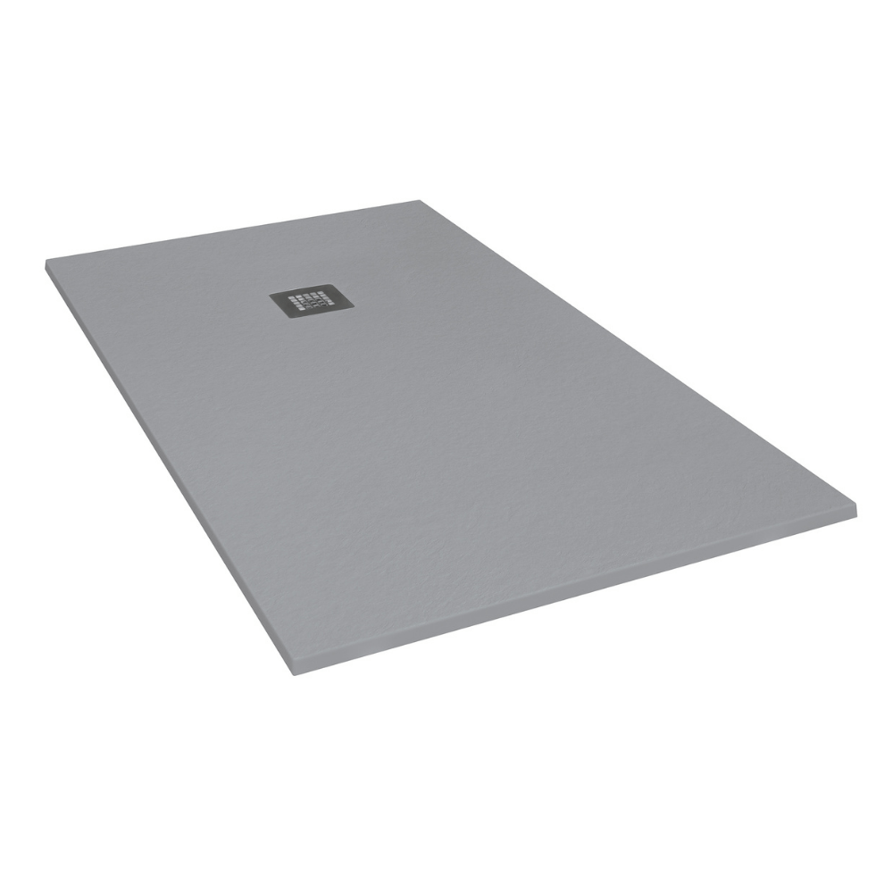 Flair Gemstone Slate Square Waste Flint Grey 1100mmx900mm - TRAYS/WASTES - Beattys of Loughrea