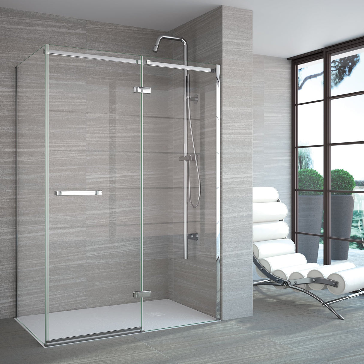 Merlyn 8 Series Frameless H&I Side Panel 760mm - SHOWER DOORS - Beattys of Loughrea