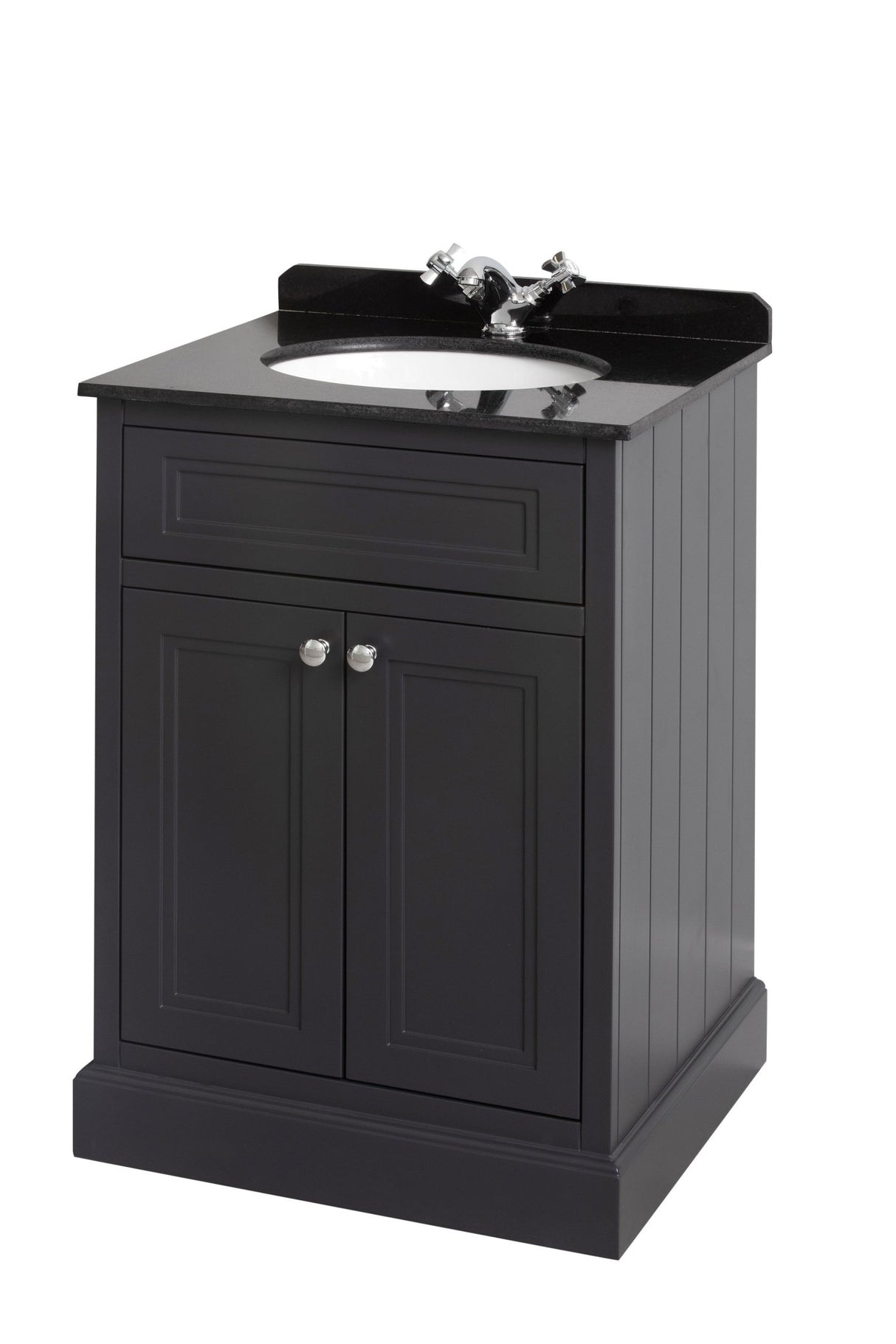 Bathroom Studio Charlotte 60cm Anthracite/Black Marble Unit & Basin - VANITY UNITS - Beattys of Loughrea