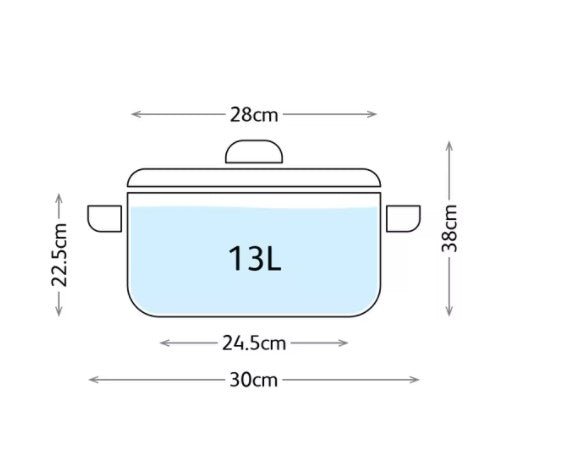 Judge Stockpots, 28cm Glass Lid Stockpot, 13L (JP84) - COOKWARE - S/STEEL - Beattys of Loughrea