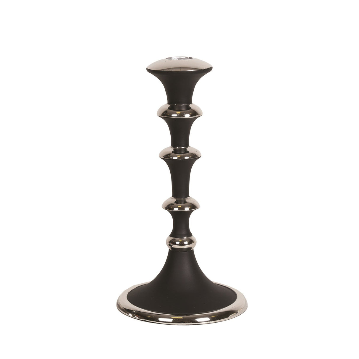 Black Nickle Dinner Candle Holder - CANDLE HOLDERS / Lanterns - Beattys of Loughrea