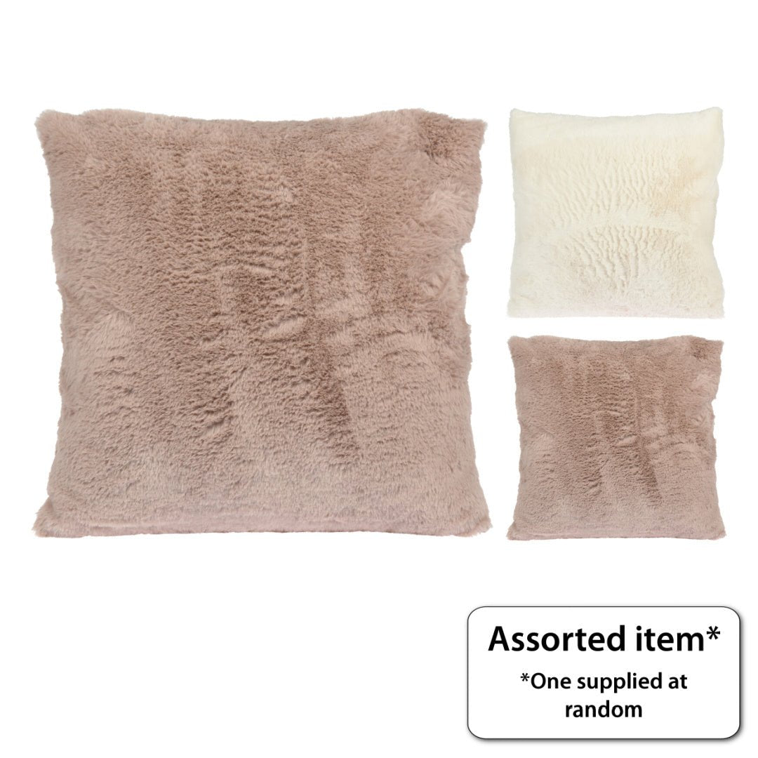 Faux Fur Square Cushion 45 x 45cm - CUSHIONS/COVERS - Beattys of Loughrea