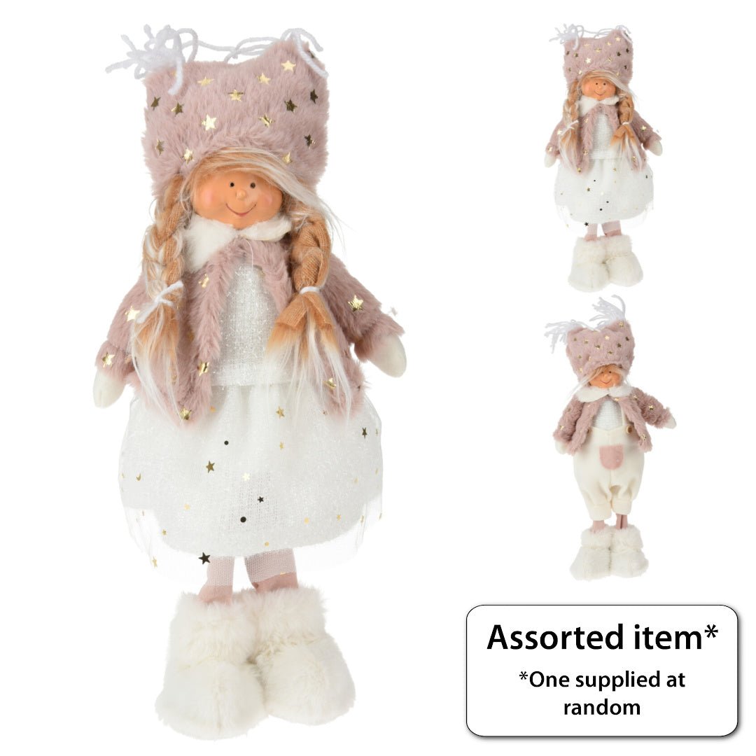 Boy/Girl Standing 37cm - XMAS SOFT DECOS - Beattys of Loughrea