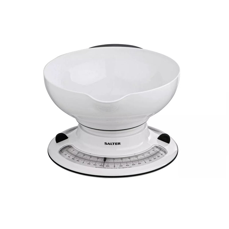Salter Aquaweigh Mechanical Kitchen Scales White - KITCHEN SCALES - Beattys of Loughrea