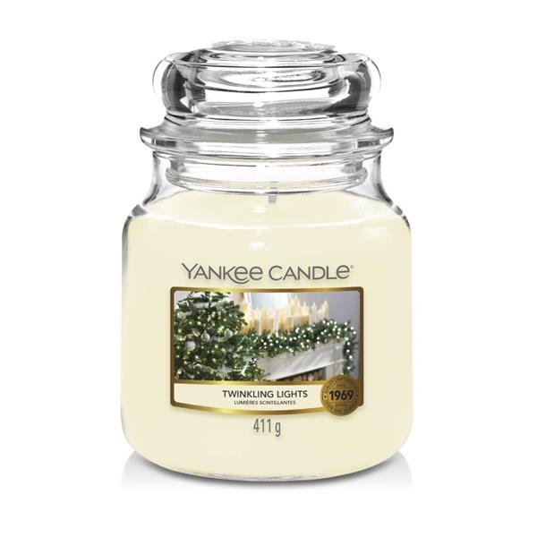 Twinkling Lights Medium Yankee Candle 411g - CANDLES - Beattys of Loughrea