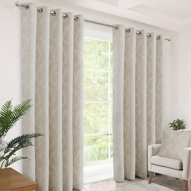 Merrion Frost Eyelet Curtains 66 x 90 - CURTAINS - READY MADE - Beattys of Loughrea