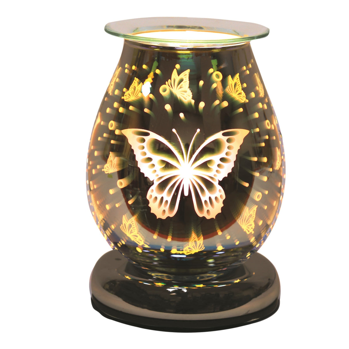 Electric Wax Melt Burner Touch - 3D Butterfly Oval - POT POURRI/AROMATHERAPY/OILS/DIFFUSER - Beattys of Loughrea