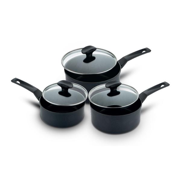 Prestige 9 X Tougher 3 Piece Saucepan Set - COOKWARE - S/STEEL - Beattys of Loughrea