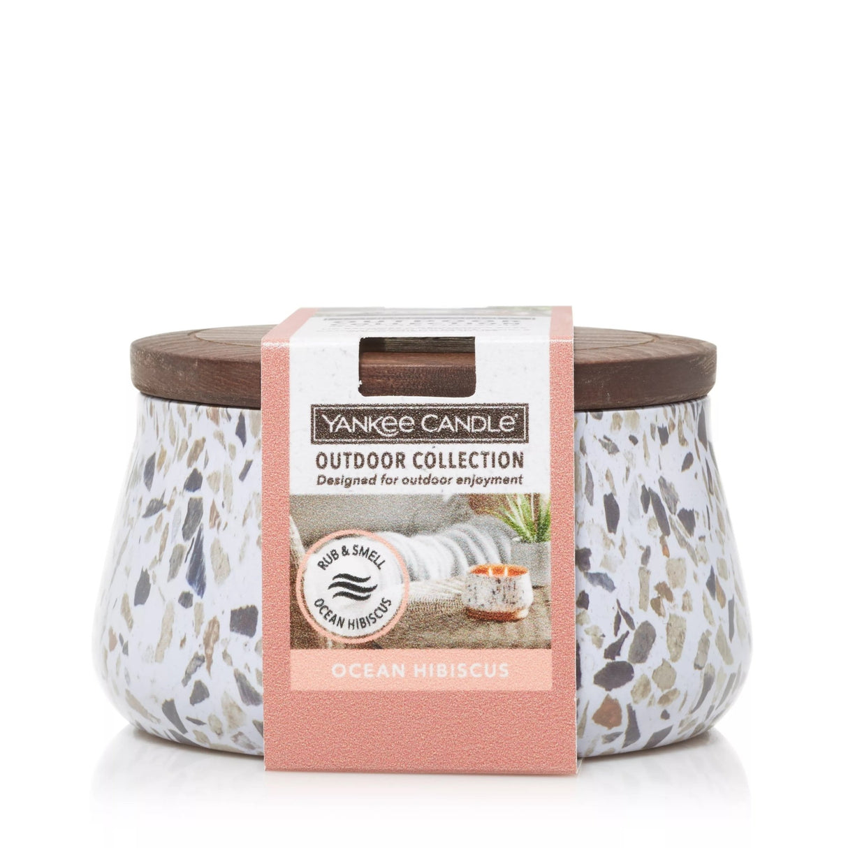 Yankee Candle Outdoor Candle Medium Ocean Hibiscus - CANDLES - Beattys of Loughrea