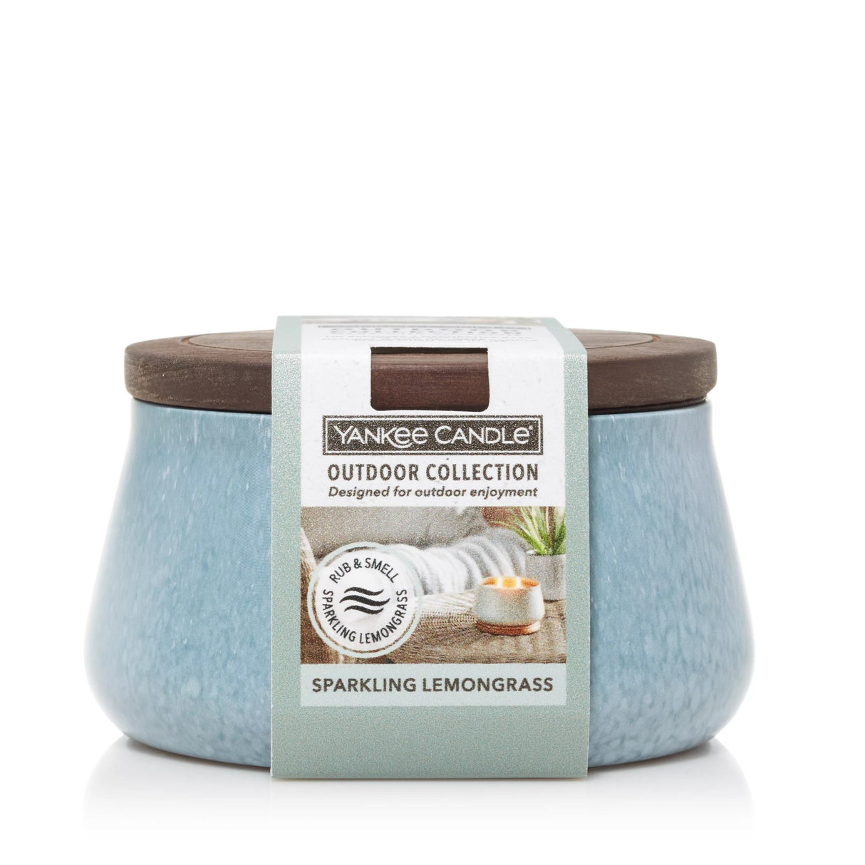 Yankee Candle Outdoor Candle Medium Sparkling Lemongrass - CANDLES - Beattys of Loughrea