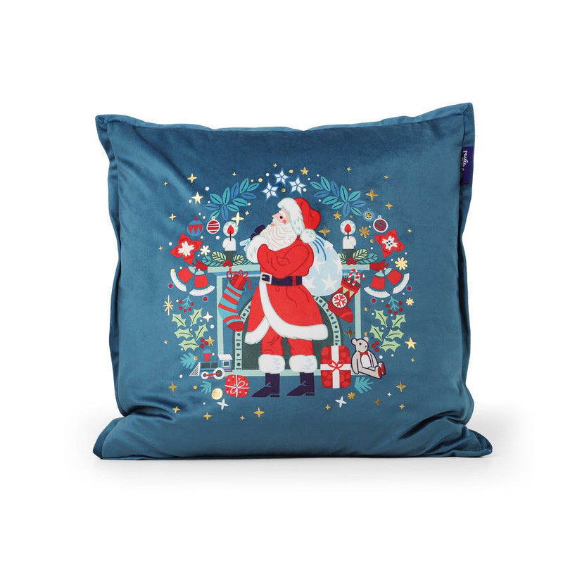 TIPPERARY CRYSTAL Christmas Cushion - Santa with Sack - CUSHIONS/COVERS - Beattys of Loughrea