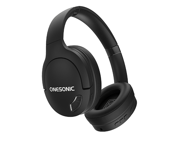 ONESONIC Noise Cancelling Bluetooth Headphones | Black - HEADPHONES / EARPHONES/ MICROPHONE - Beattys of Loughrea