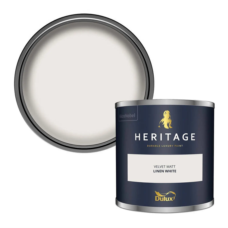 Dulux Heritage Tester Linen White 125Ml - SPECIALITY PAINT/ACCESSORIES - Beattys of Loughrea