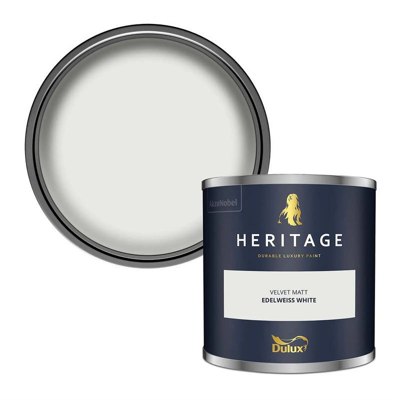 Dulux Heritage Tester Edelweiss White 125Ml - SPECIALITY PAINT/ACCESSORIES - Beattys of Loughrea