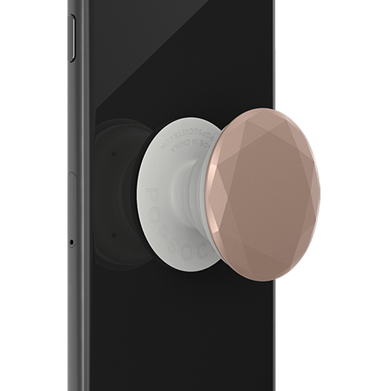 PopGrip Rose Gold Metallic Diamond Premium Popsocket - PHONE ACCESSORIES - Beattys of Loughrea
