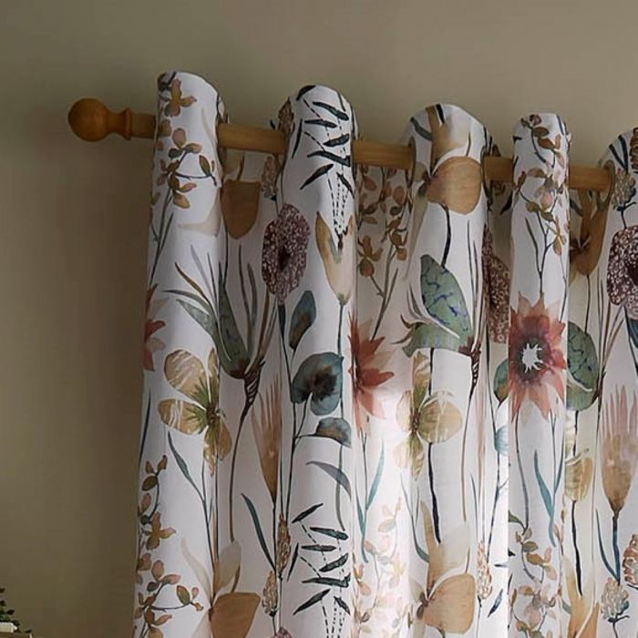 Oceania Sandstone Eyelet Curtains 90 x 90 - CURTAINS - READY MADE - Beattys of Loughrea