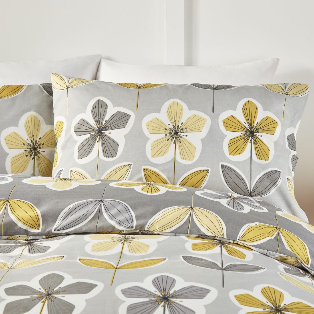 Thea Grey Duvet Set Kingsize - DUVET COVERS - Beattys of Loughrea