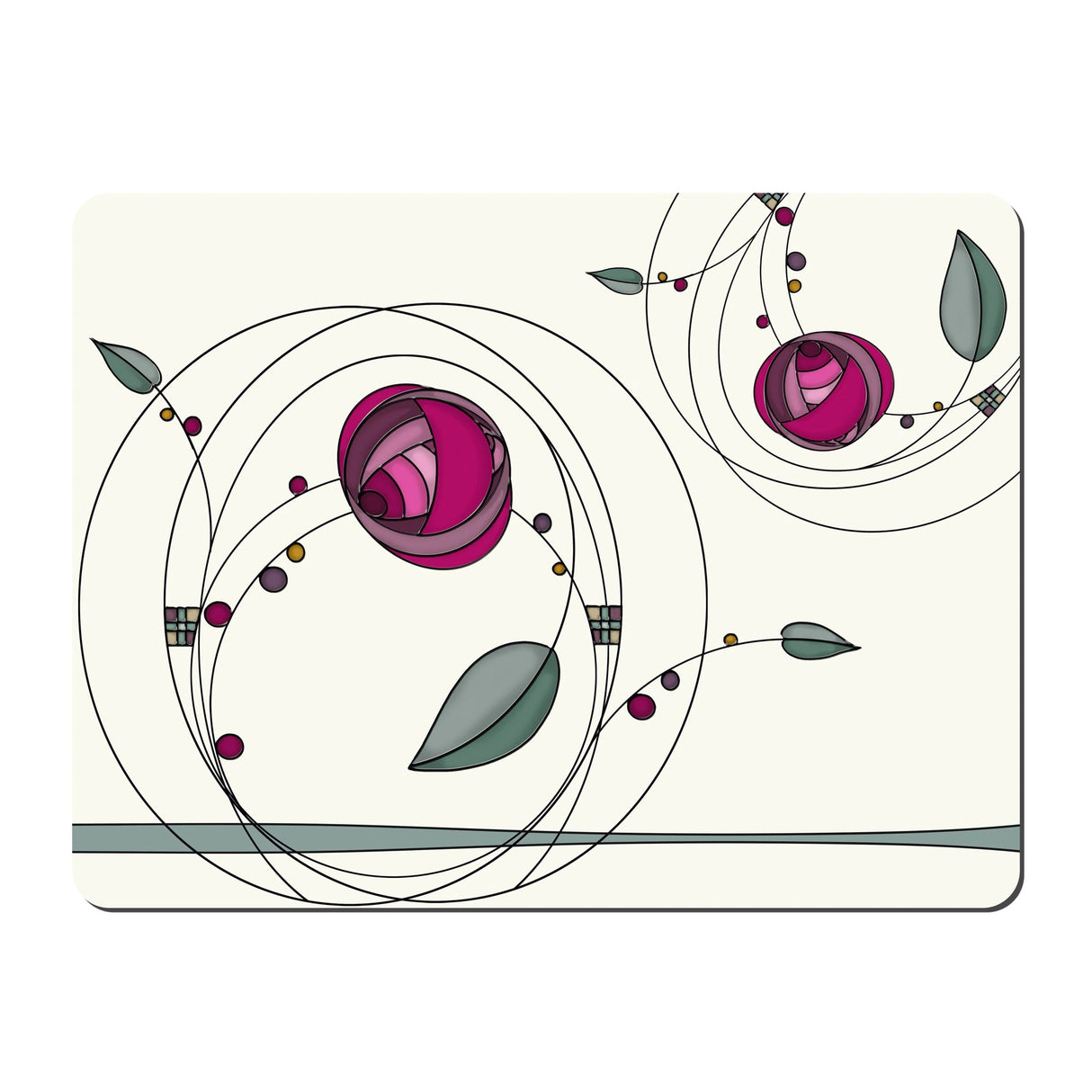 Denby Tiffany Double Rose Set Of 6 Placemats - TABLEMATS/COASTERS - Beattys of Loughrea